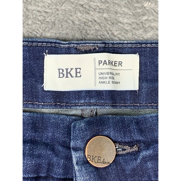 BKE Jeans Women's Size 31 Parker Universal Fit High-Rise Skinny Ankle Blue Denim - Picture 5 of 9